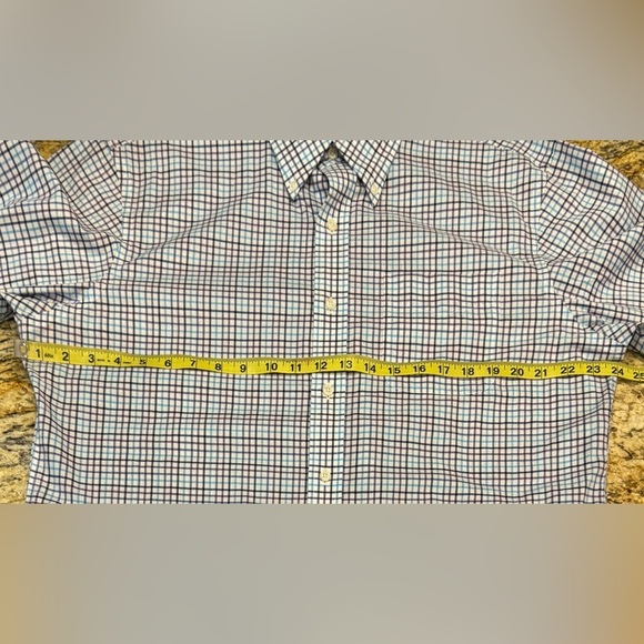 Lauren Ralph Lauren Men’s Shirt Size 16 (34/35) Classic Fit Non-Iron Plaid - Picture 7 of 9